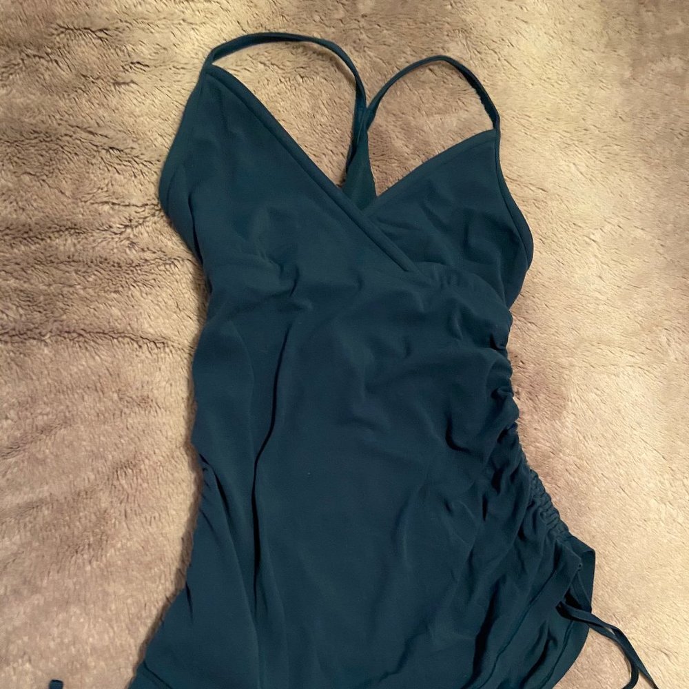 lululemon athletica Power Y Ruched Mesh Tank